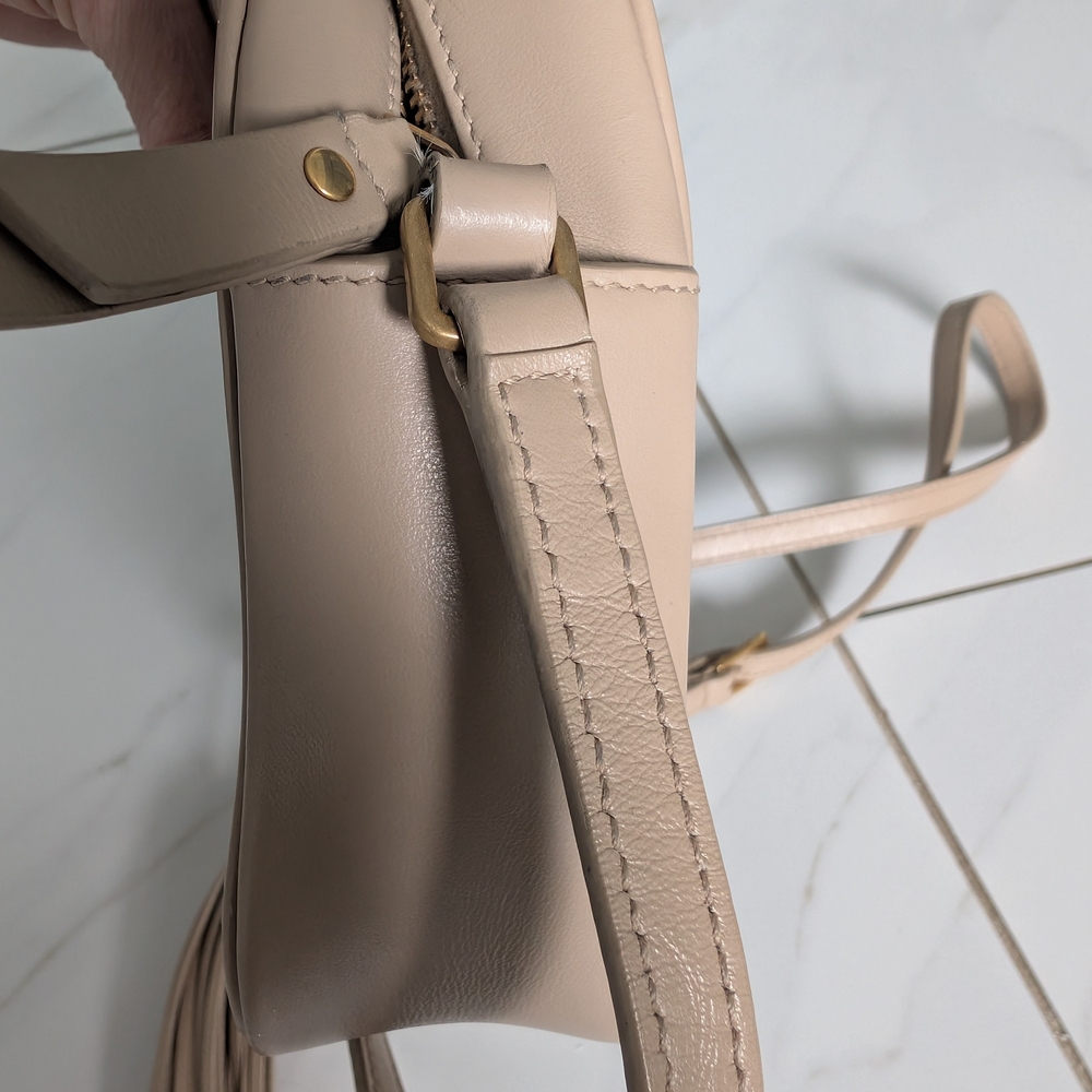 Yves Saint Laurent Taupe Quilted Crossbody Bag - Picture 10 of 16